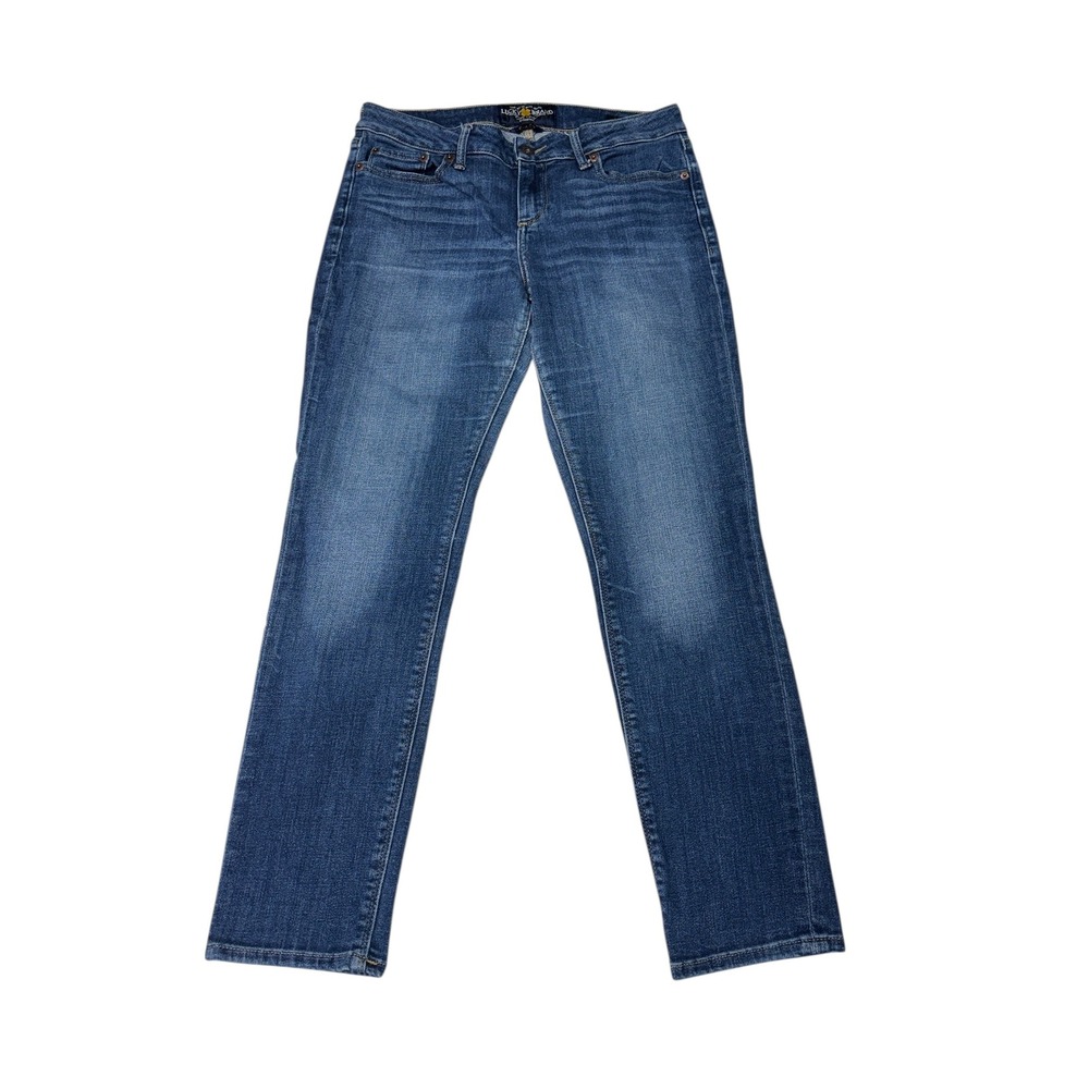Lucky Brand Women Blue Wash Straight Leg Jeans Size 30X27‎